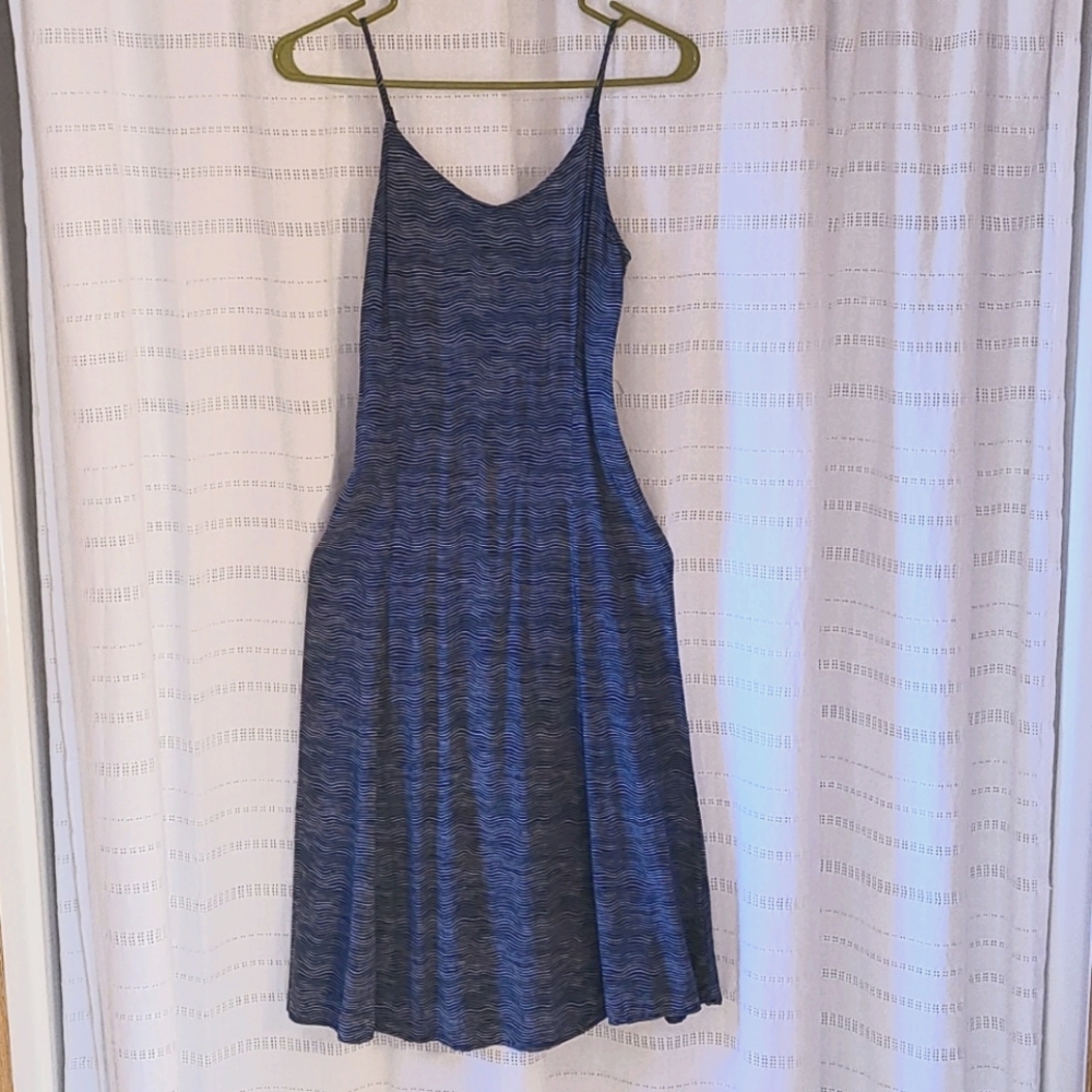 Blue casual summer dress